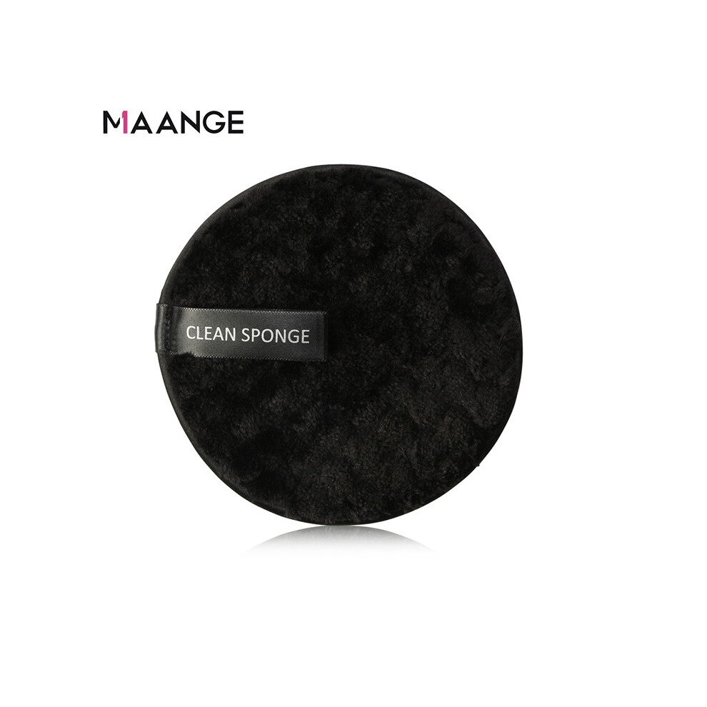 Black (Black) Soft Makeup Removal Sponge Flutter Face Washing Cotton Flapping Reusable Facial Cleansing Puff Cleaner Tools
