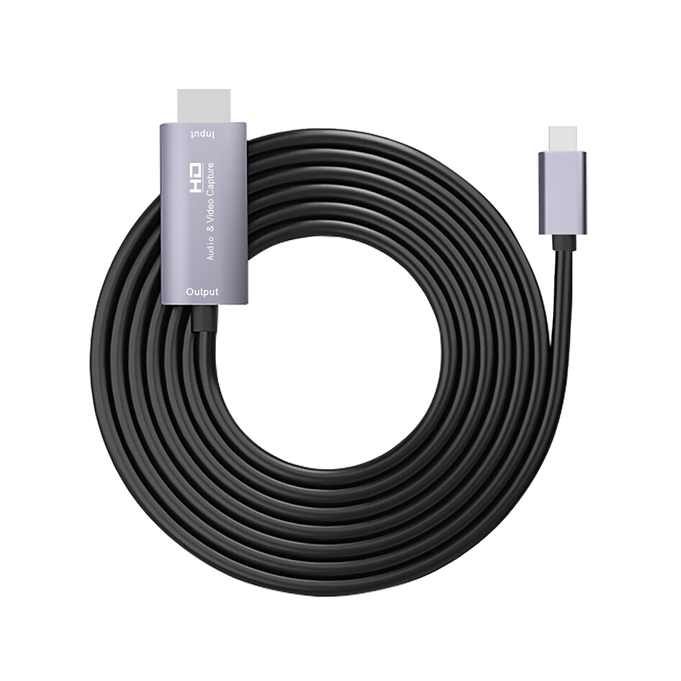 Hdmi-Compatible To Type-C Hd Audio And Video Capture Card Cable Adapter For Game Live 110691375247
