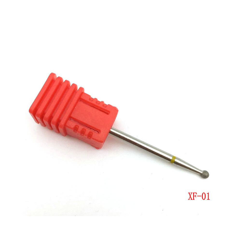 (Xf-01) Diamond Nail Drill Bit Rotary Burr Milling Cutter Bits 3/32" For Manicure Electric Nail Drill Accessories 110691485892