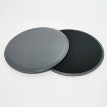 (Dark gray) 2PCS Fitness Exercise Glider Core Sliding Discs Gym Slider Yoga Workout Training