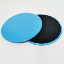 (sky blue) 2PCS Fitness Exercise Glider Core Sliding Discs Gym Slider Yoga Workout Training