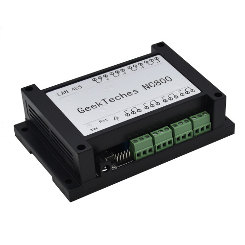 (Black) Ethernet RJ45 TCP/IP 8-Channel Relay Module, Web Server Remote Control Controller, 250V/AC 10A with Case