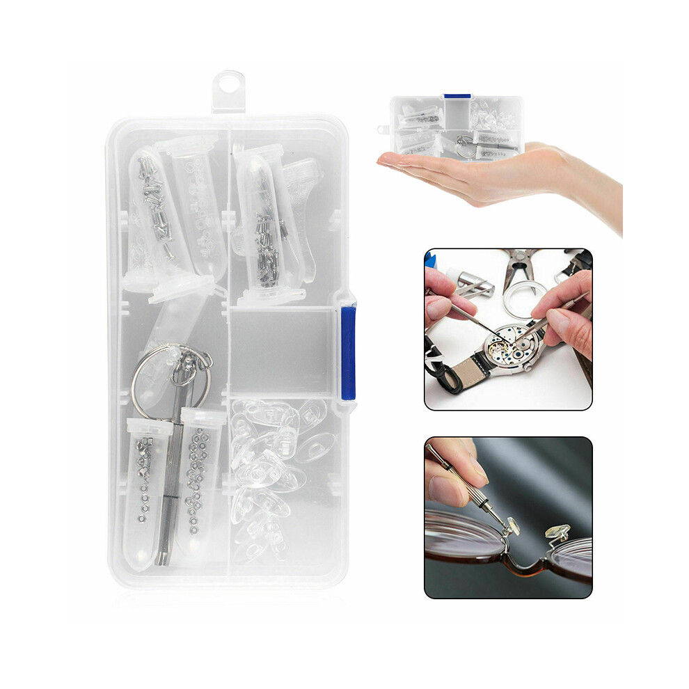Screw Nut Nose Pad Optical Repair Tool Assorted Kit Set For Eyeglass Sun Glasses 320997700470