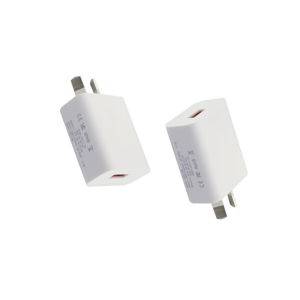 (Au Plug(White)) Qc3.0 Fast Charging Plug 18W 5V3a Charging Adapter For Iphone Samsung Huawei White 110691393135