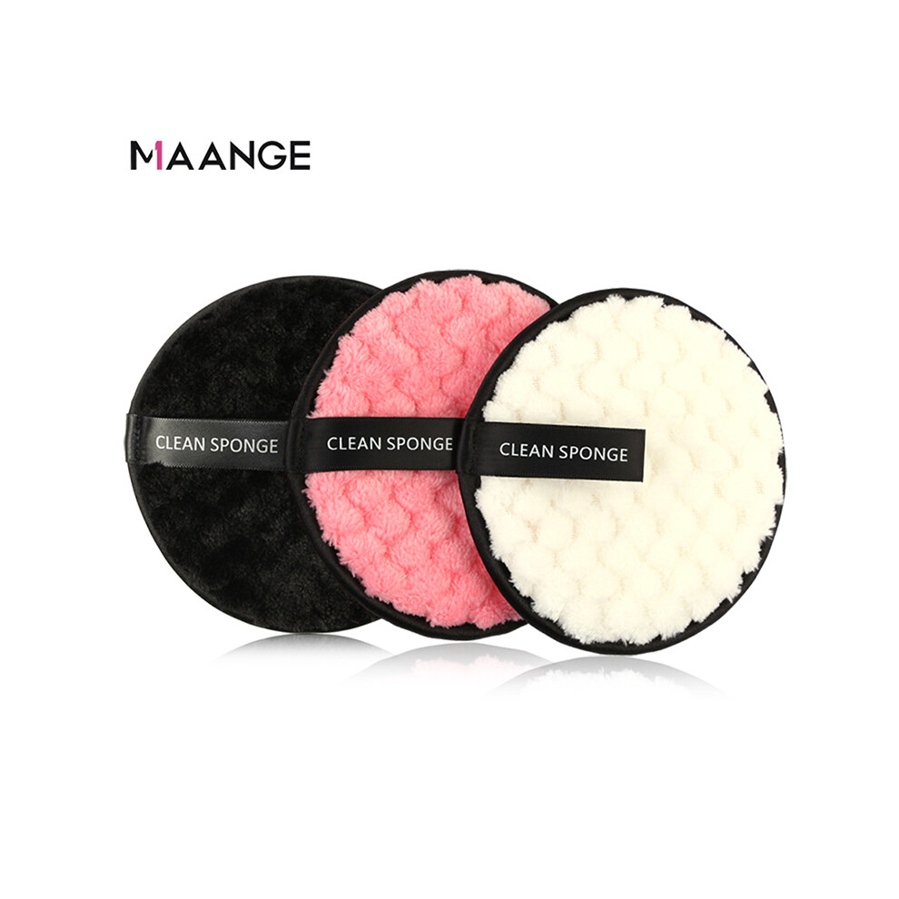 (3pcs-B) Soft Makeup Removal Sponge Flutter Face Washing Cotton Flapping Reusable Facial Cleansing Puff Cleaner Tools