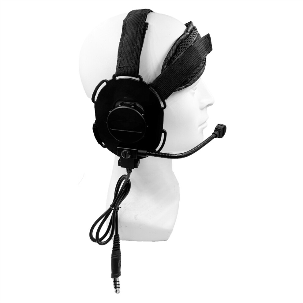 Tactical Headset Walkie Talkie Headset W/Mic For Baofeng Kenwood Two Way Radio 110691392022