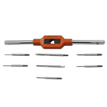 8PCS HSS Metric Tap Set High Speed Steel Micro Tap with M1-8 Handle Wrench