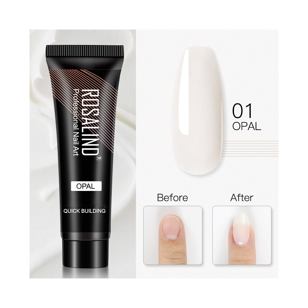 (RE09-01) ROSALIND 15ml Poly Nail Gel Glitter Builder For Manicure Nails Extension Semi Permanent