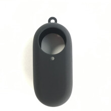 (Black) Soft Silicone Cover Protector Anti-Shake Case Dust-proof for Insta360 GO 2 Camer
