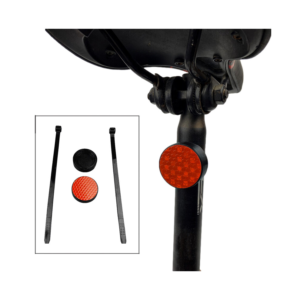 Bicycle Anti-lost Protector Bike Mount Bracket w/ Reflector For AirTag Tracker