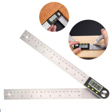 Electronic Digital Protractor Goniometer Angle Finder Miter LCD Gauge Stainless Steel Ruler Measure