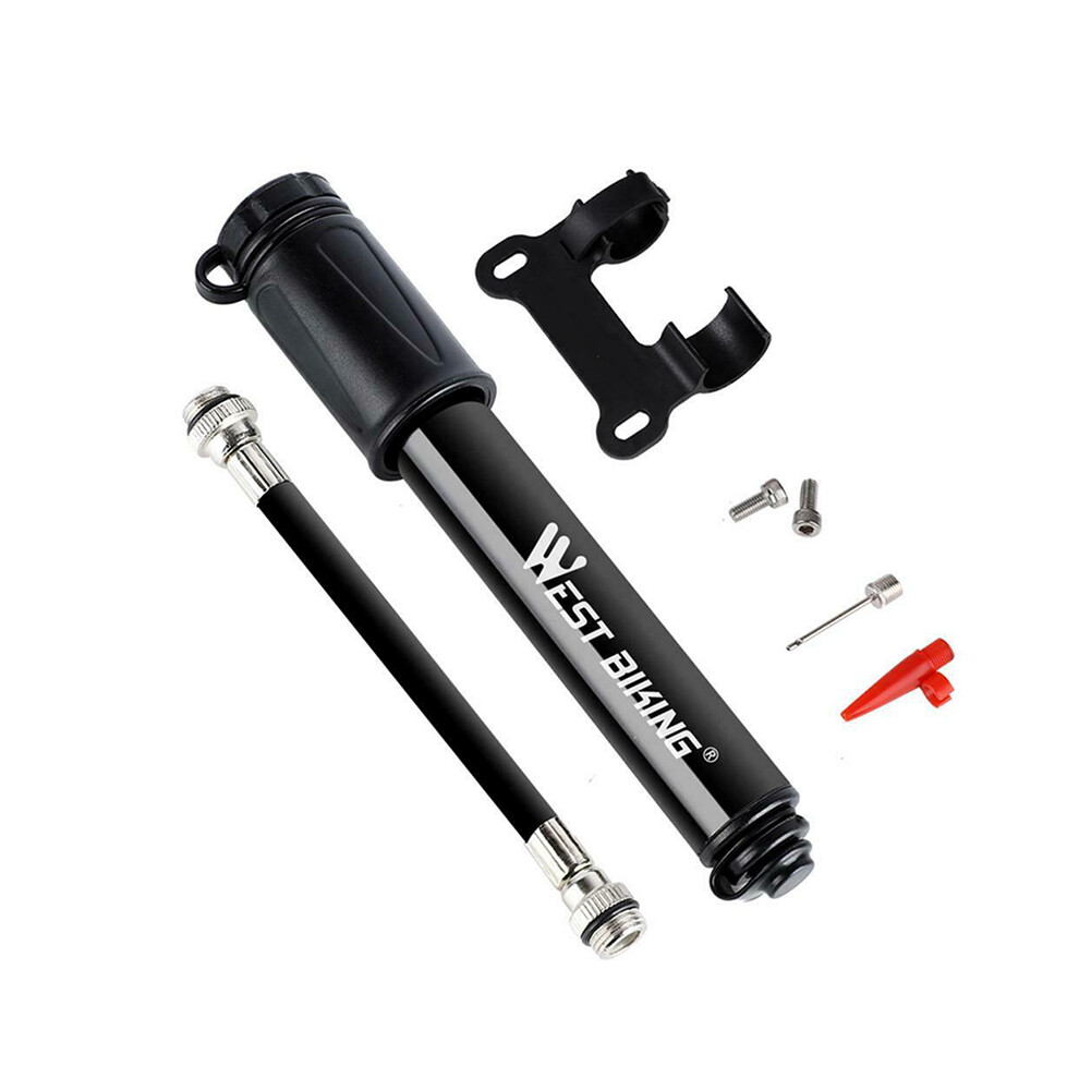 West Biking Mini Bicycle Pump 100Psi Portable Tire Air Inflator With Hose 320997700241