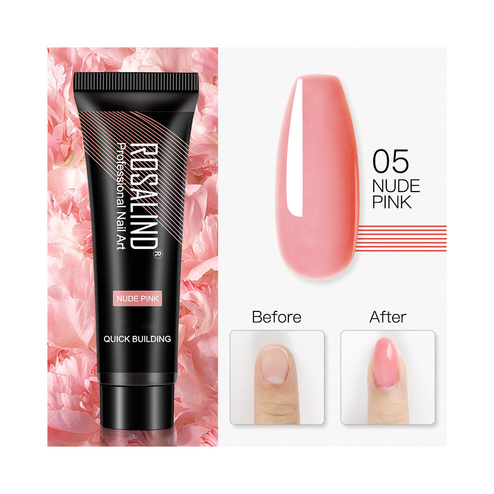 (RE09-05) ROSALIND 15ml Poly Nail Gel Glitter Builder For Manicure Nails Extension Semi Permanent