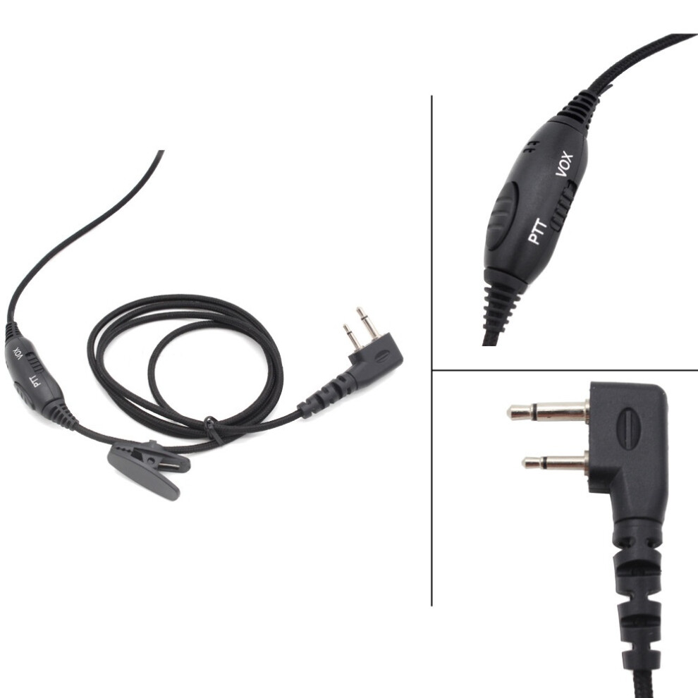 Walkie Talkie Noise Cancelling Headphone Headset For Kenwood Hyt Baofeng Puxing 110691388520