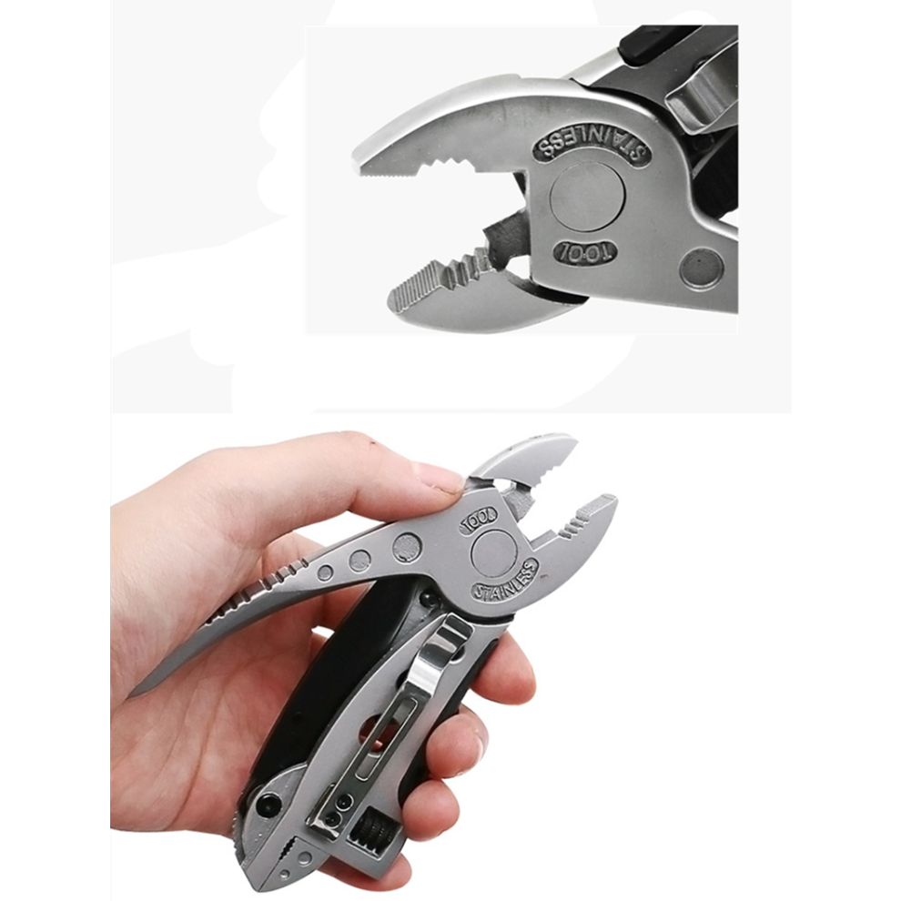 Multi Tool Set Adjustable Wrench Jaw Screwdriver Pliers Survival Gear Tool Gift 320997703051