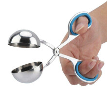 (blue, large) Meatball Maker Stainless Steel Clip Mold Stuffed Meat Rice Ball Tongs Non-Stick