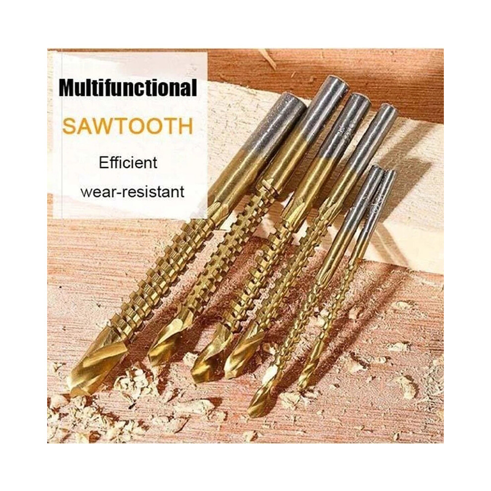6Pcs 3-8Mm Cobalt Drill Bit Set Hss Woodworking Length Twist Drill Bits Tools 320997705000