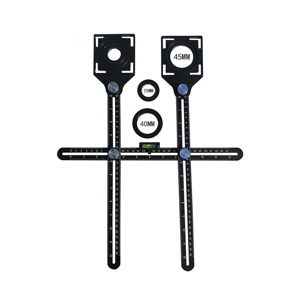 Ceramic Tile Hole Locator Adjustable Universal Multi-Functional Angle Measuring Ruler 320997700784