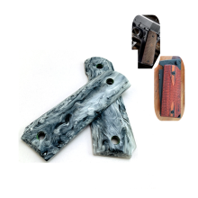 1 Pair Marble Texture Acrylic Shank Patches Scales Handle Slabs for 1911 Grips Models