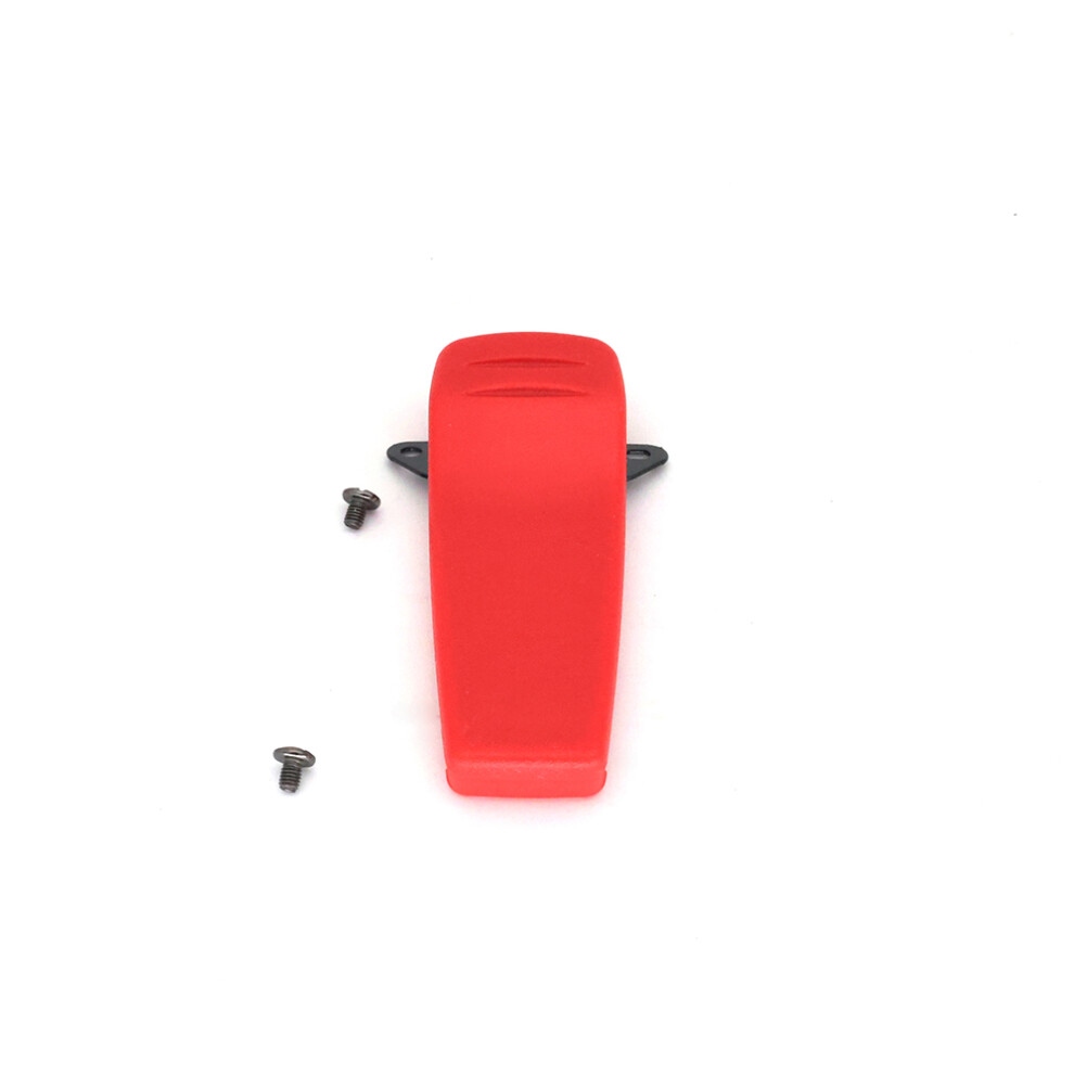 For Icom Bp-210 V82 Two Way Radio Walkie Talkie Belt Clip Accessories Red 110691393784