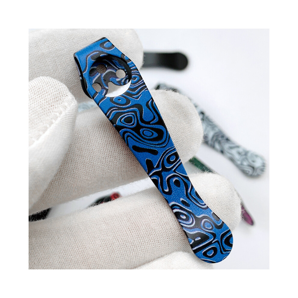 (Blue) Alloy Multicolor Painting Pocket Clip Back Clamp For Paramilitary 2 C81 C11 C10 Blue 320997703761