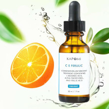 KAPOMI Vitamin C E Extract Anti-wrinkle Liquid Moisturizing Serum Ferulic Acid Ester Hyaluronic Acid Repairing Essence