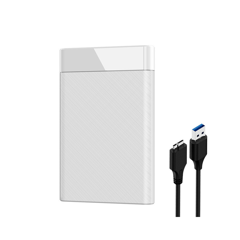 (White) 2.5''Sata Usb 3.0 Drive-Free Ssd External Enclosure Laptop Hard Drive Enclosure White 110691392459