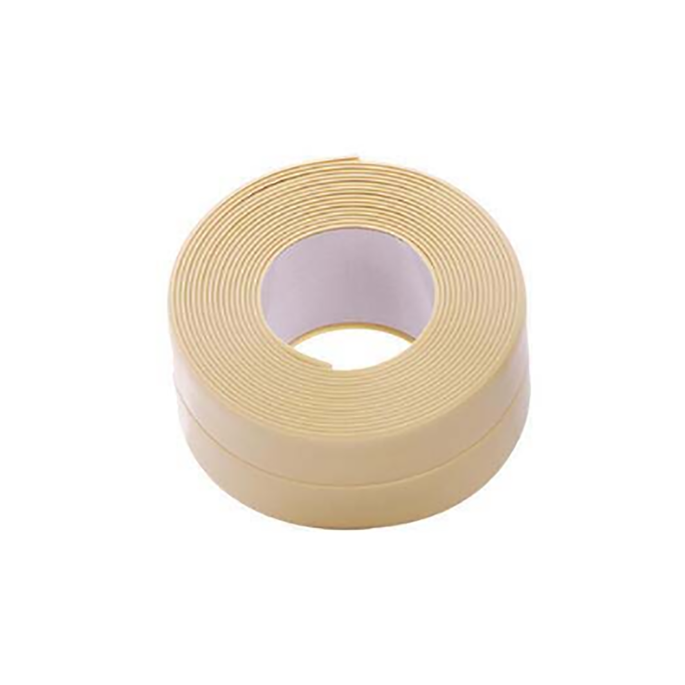 (Cream Color, 3.2M*3.8Cm) Kitchen Bathroom Waterproof Mildew-Proof Adhesive Tape Sink Gap Corner Sealing Strip 320997707424