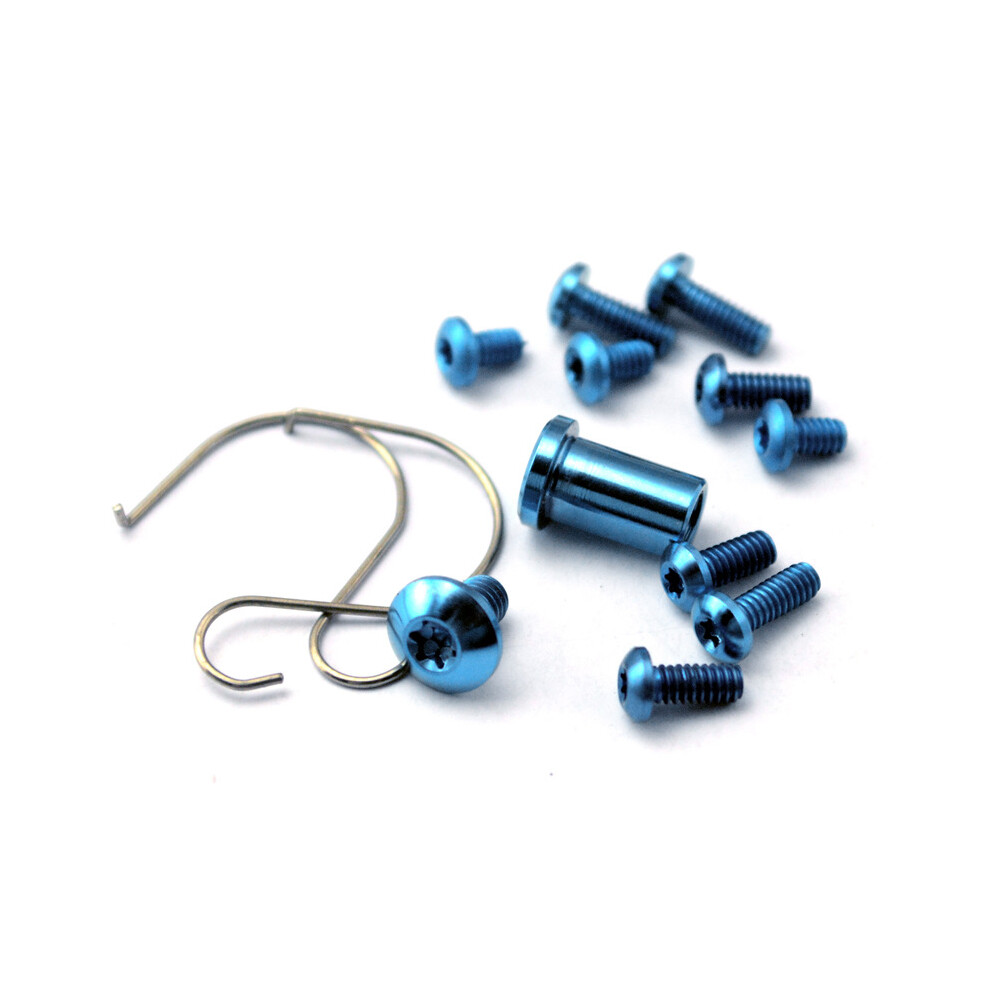 (Blue) Alloy Spindle Back Clamp Screws Set For Benchmade 555-556-557 Mini Griptilian 320997705369