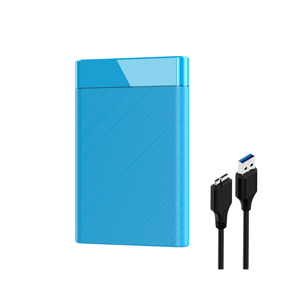 (Blue) 2.5''Sata Usb 3.0 Drive-Free Ssd External Enclosure Laptop Hard Drive Enclosure Blue 110691392442