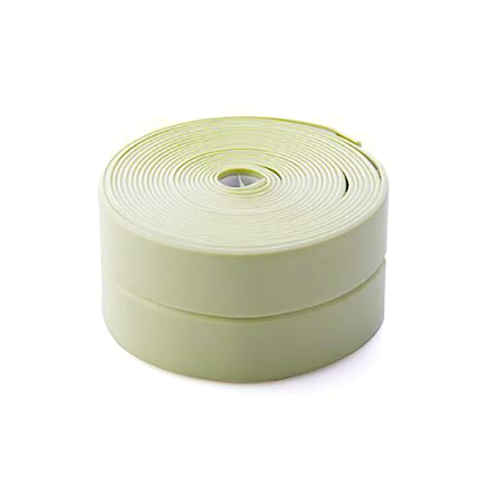 (Light Green, 3.2M*3.8Cm) Kitchen Bathroom Waterproof Mildew-Proof Adhesive Tape Sink Gap Corner Sealing Strip 320997707455