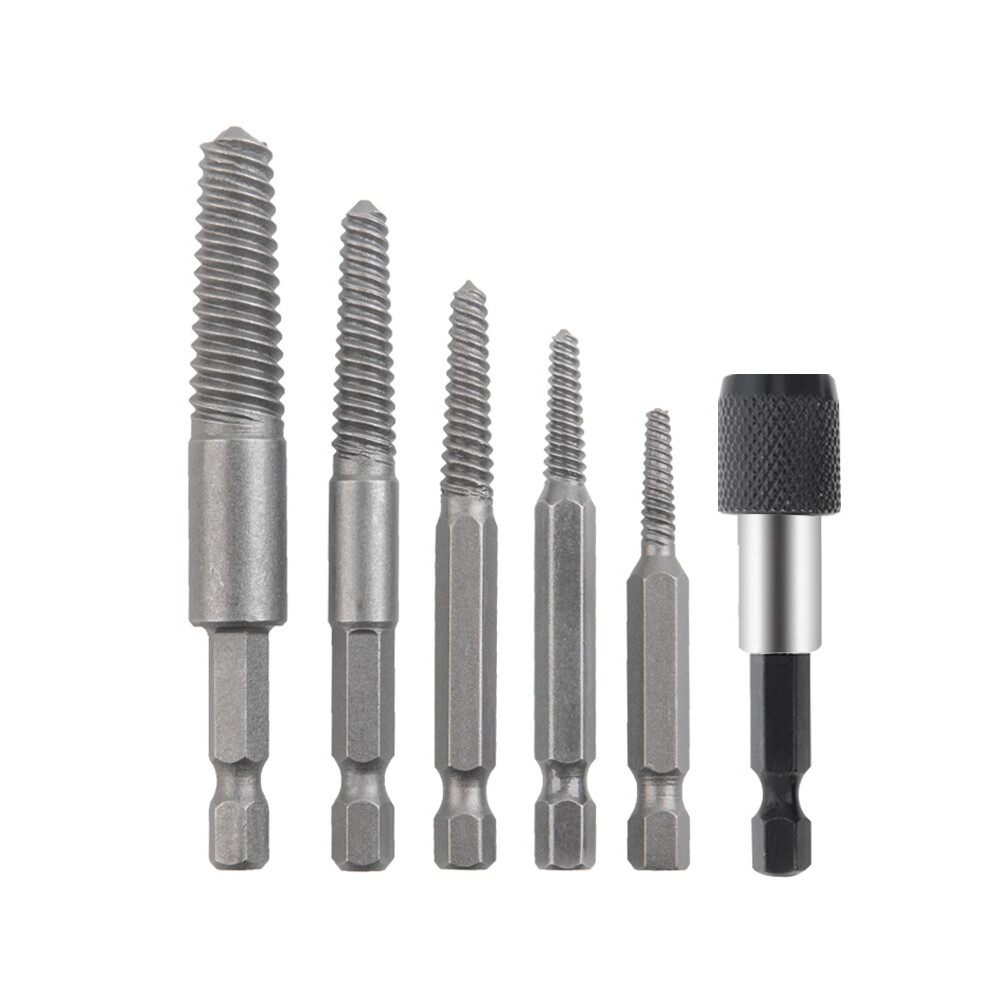 6 Piece Set Screw Remover Bolt Remover Screw Remover With Hex Shank And Wrench 320997709763