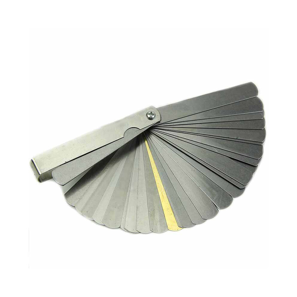 32 Blades Stainless Steel Feeler Gauge Dual Marked Metric Imperial Gap Measuring Tool 0.04-0.88Mm 320997701194