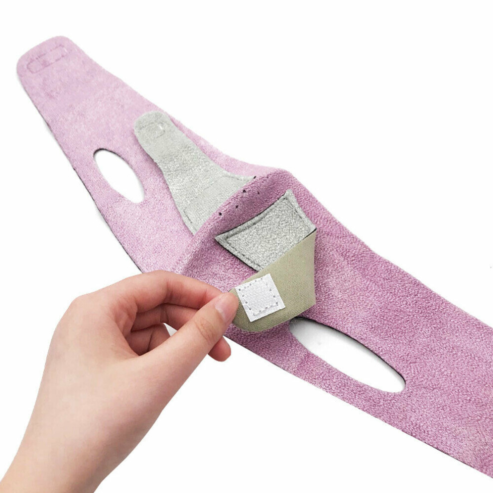 Pink (Pink) V Line Mask Face Lifting Band Facial Slimming Double Chin Reducer Strap Weight Loss Belt
