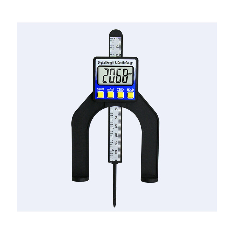 (Black) Lcd Digital Height Depth Gauge Slide Caliper Vernier Ruler 0-80Mm Measuring Kit Black 320997703068