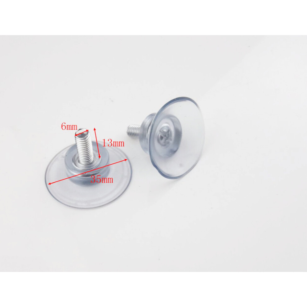 (M8) 10PCS Rubber Strong Suction Cup Replacement for Glass Table Top with M6 M8 Screw