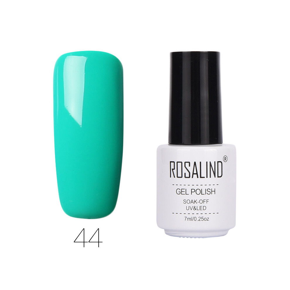 (#44) ROSALIND Nail Art 7ML Gel Polish Semi Permanent Varnish Manicure Primer Top Coat
