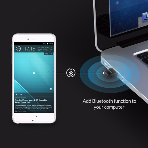 Bluetooth 4.0 Adapter USB Dongle Transmitter Receiver for PC for Windows Vista Compatible Bluetooth 2.1/2.0/3.0
