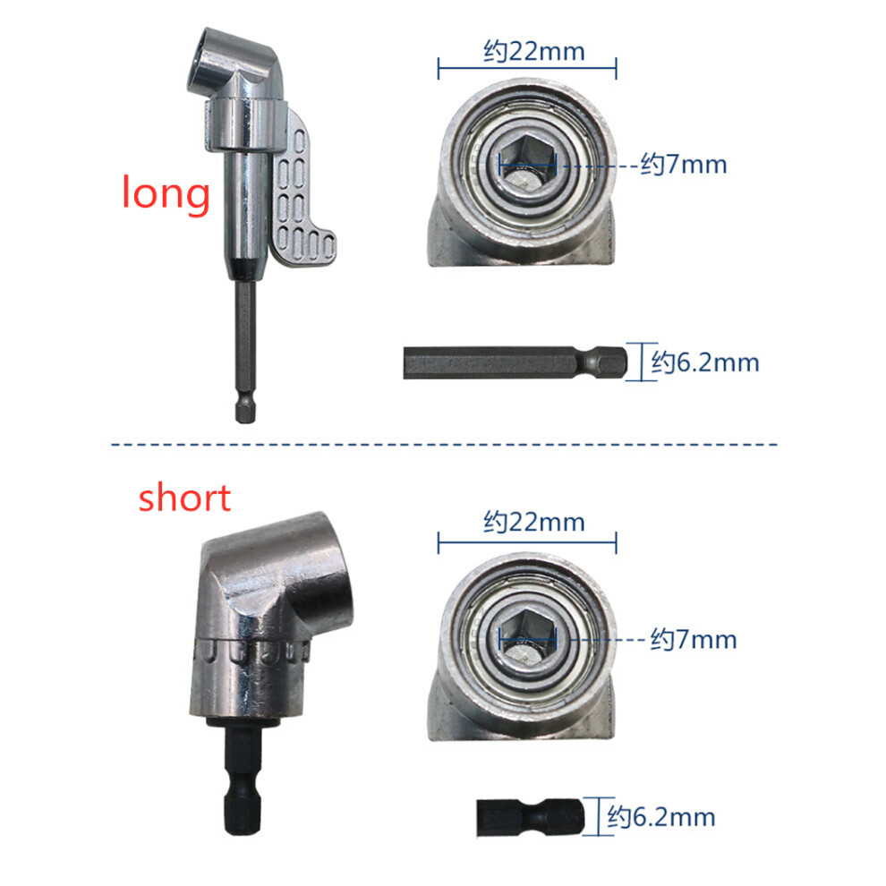 (Long) Screwdriver Bit Accessories 105 Degree Corner Electric Drill Angle Head Extension Hand Tool 320997704157