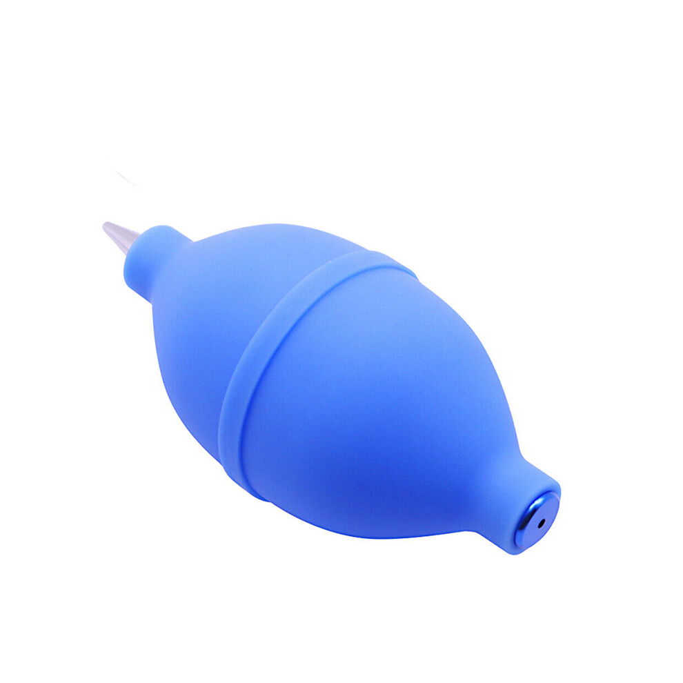 (Blue) Rubber Air Blower Pump Dust Cleaner Tool For Dslr Camera Lens Filter Ccd Lcd Blue 320997708667