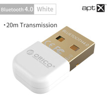 (White) Bluetooth 4.0 Adapter USB Dongle Transmitter Receiver for PC for Windows Vista Compatible Bluetooth 2.1/2.0/3.0