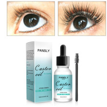 Pure Organic Castor Oil For Eyelashes Eyebrow Beard Hair Growth Serum Natural