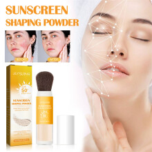 8G Sunscreen Setting Powder Natural Matte Oil Control With Powder Brush