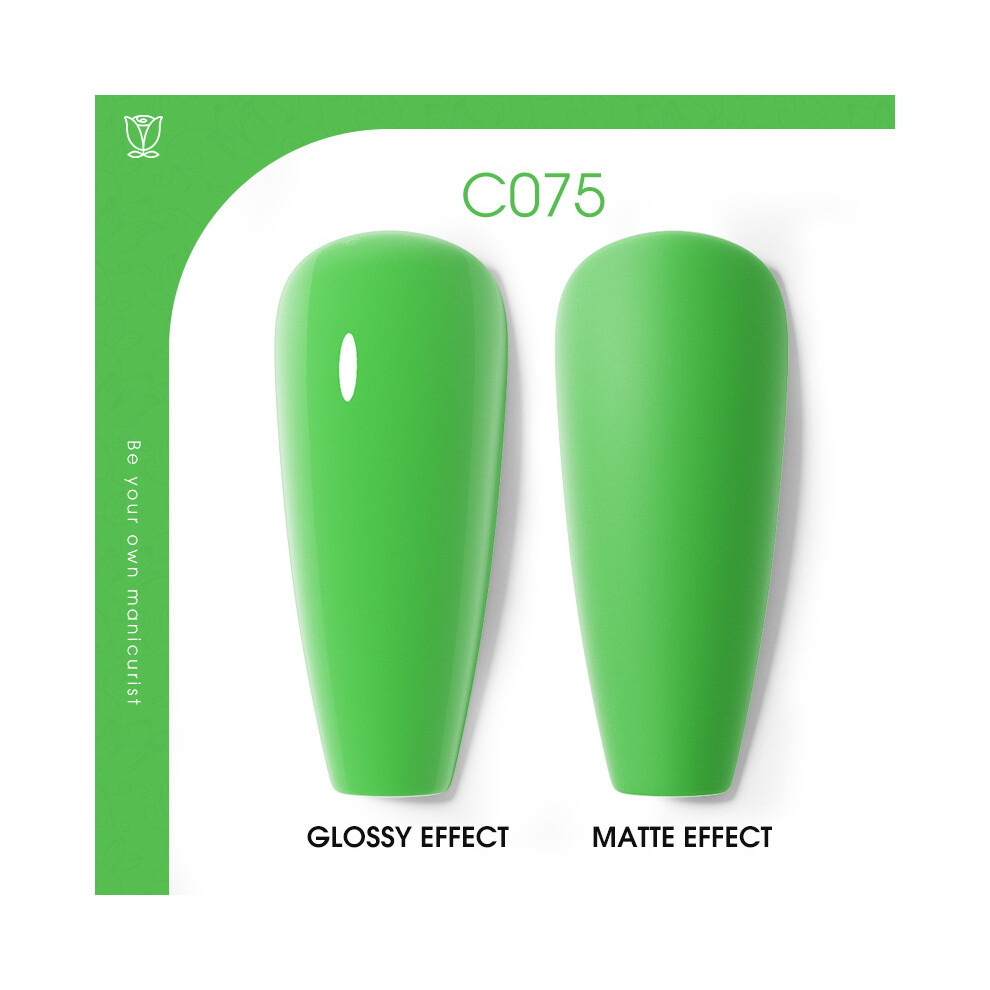 Green (Ra-C075) 5Ml Nail Polish Gel Avocado Manicure Gel Semi Permanent Top Base