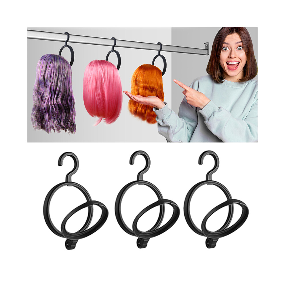 3Pcs Wig Hanger Portable Hanging Wig Bracket Can Be Folded For All Wig Hat 110691492388