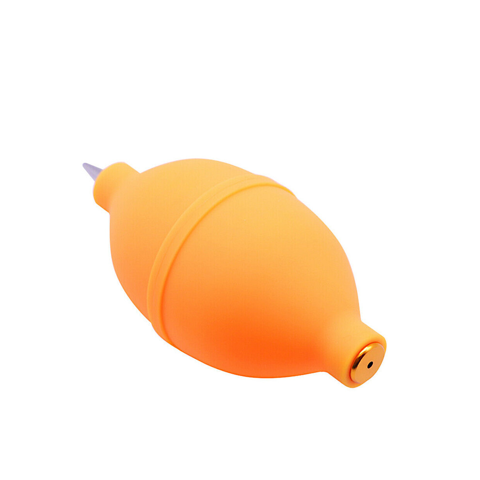 (Orange) Rubber Air Blower Pump Dust Cleaner Tool For Dslr Camera Lens Filter Ccd Lcd Orange 320997708674