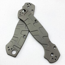 (Model B) 1 Pair Titanium Alloy Grip Patches Shank Scales For C81 Paramilitary 2