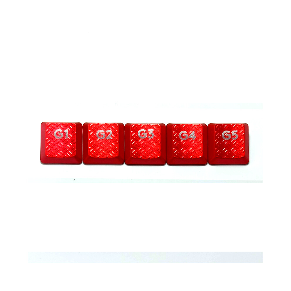 Red (Red) 5Pcs Key Cap Keycaps Replacement For Logitech G915 G913 G813 Mechanical Keyboard