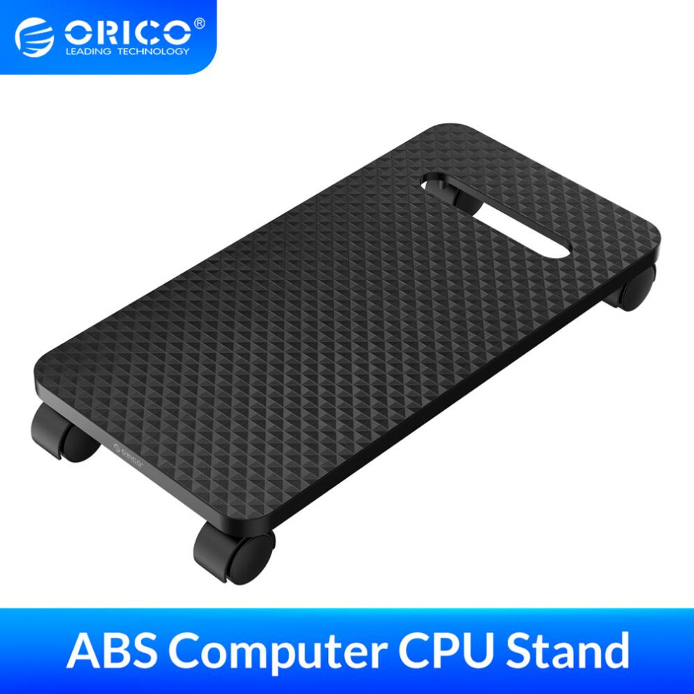 (Cpb1) Orico Computer Host Bracket Computer Cpu Stand With Wheels Stable Vertical Black 110691405135