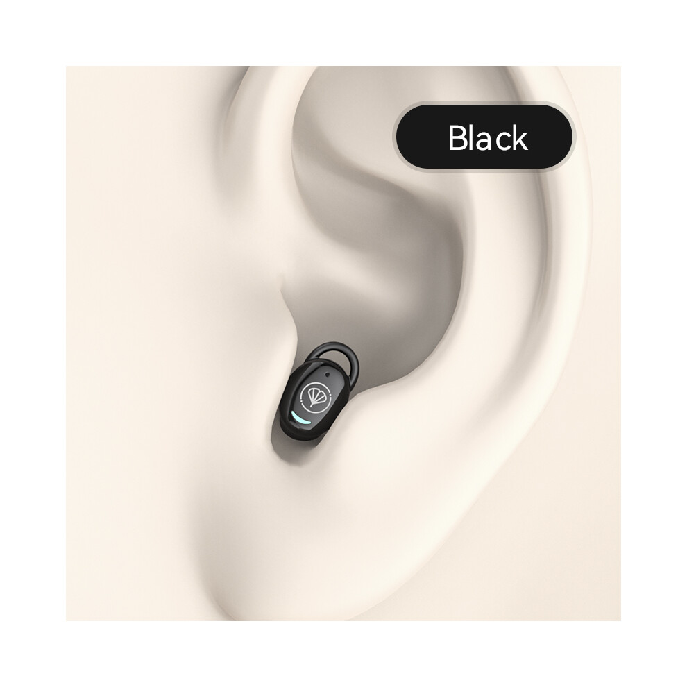 (Black) 5.3 Bluetooth Hearing Aid Headset Single Side In-Ear Sound Amplification Headset